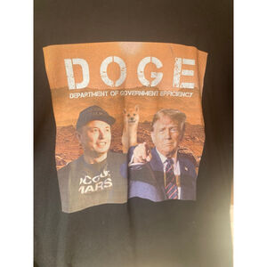 Doge Department Of Government Efficiency Graphic Tee L Novelty Holiday Gag Gift